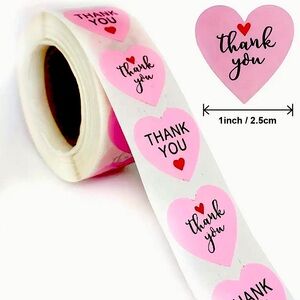500 Thank You Stickers